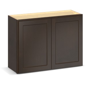 RELIABILT Parkstone II Wall Cabinet, Espresso Stained, 33" W, 2 Doors, Fully Assembled - 641410 | Lowe's Pro Supply
